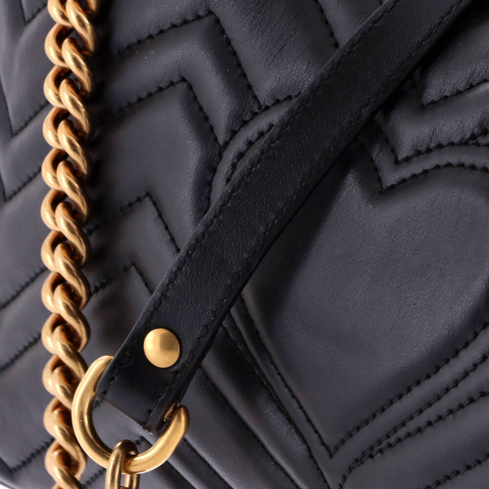 Gucci Medium GG Marmont Flap Bag - Picture 6 of 7